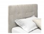Мягкая кровать Selesta 900 кожа кремовый с ортопедическим основа распродажа