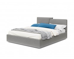 Кровать Мягкая Vega 1600 серый подъемным механизмом