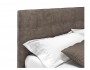 Мягкая кровать Selesta 1200 кожа брауни с подъемным механизмом распродажа