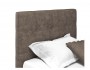 Мягкая кровать Selesta 900 кожа брауни с ортопедическим основани недорого