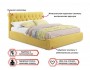 Мягкая кровать с тумбами Ameli 1600 желтая с подъемным механизмо купить