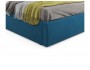 Мягкая кровать с тумбами Ameli 1600 синяя с подъемным механизмом распродажа