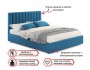 Мягкая кровать с тумбами Olivia 1600 синяя с подъемным механизмо распродажа