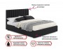 Мягкая кровать с тумбами Olivia 1600 темная с подъемным механизм распродажа