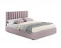 Мягкая кровать с тумбами Olivia 1600 лиловая с подъемным механиз от производителя