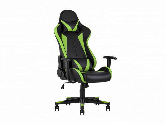 Кресло игровое Stool Group TopChairs Gallardo Черный/Зеленый фото