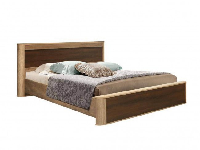 Кровать двуспальная Фантазия 34.25-02 New дуб каньон/дуб кальяри фото