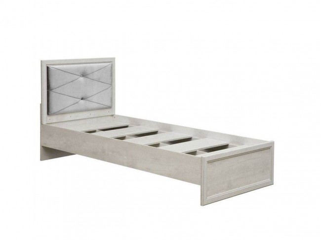 Кровать односпальная Сохо 32.23 бетон белый/бетон патина фото