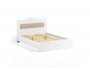 Кровать 1400 с мягким элементом Италия ИТ-8 + ИТ-8А белое дерево купить