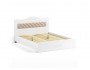 Кровать 1600 с мягким элементом Италия ИТ-9 + ИТ-9А белое дерево недорого