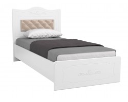 Кровать 900 с настилом и мягким элементом 10 +