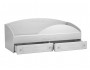 Кровать одинарная с ящиками и бортом Италия ИТ-11 + ИТ-11А белое от производителя