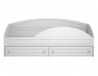 Кровать одинарная с ящиками и бортом Афина АФ-11 + АФ-11А белое  фото