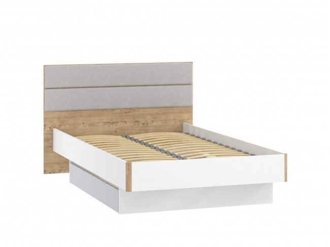 Кровать с ящиком НМ 041.20 + НМ 041.21 Морти Велюр Ультра смог/б фото