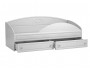 Кровать одинарная с ящиками и бортом Монако МН-11 + МН-11А белое фото