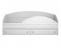 Кровать одинарная с ящиками и бортом Монако МН-11 + МН-11А белое недорого