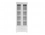 Шкаф 2-х дверный со стеклами и ящиками (гл.410) Монако МН-46 бел купить