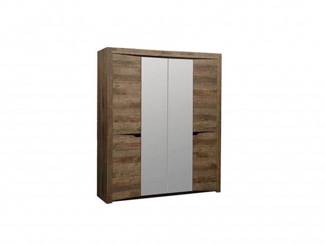 33.01 Лючия 4-х дв. шкаф для одежды кейптаун/венге фото