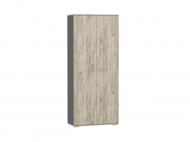 НМ 040.42 Шкаф для одежды Санти Антрацит/Дуб крафт серый фото
