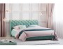 Кровать Эмили 1600 модель 309 с пуговицами Ультра минт фото