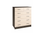 Комод большой Катрин 5, венге/дуб молочный недорого