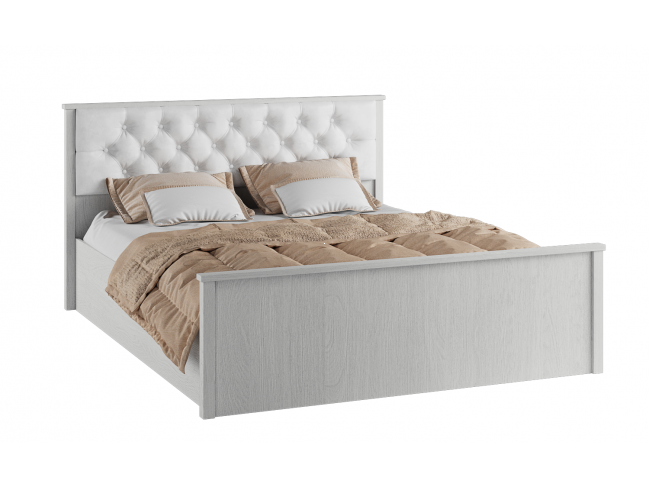 Кровать с настилом ЛДСП Модена МКР-2 160х200, ясень фото
