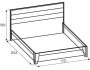 Кровать с подъемным механизмом Айрис 307 Люкс 160х200 распродажа