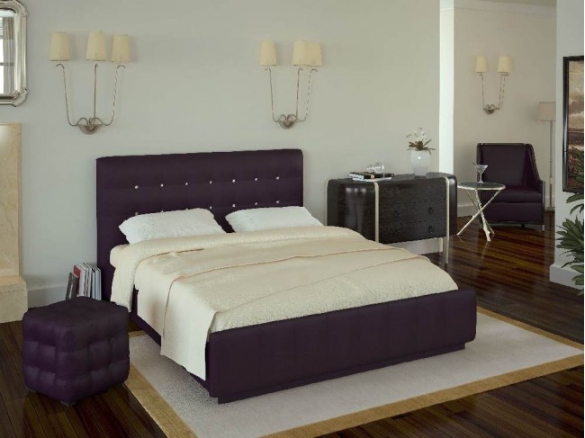 Кровать с подъемным механизмом Паллада 160х200, фиолетовый без с фото