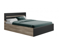 Двуспальная кровать с подъемным механизмом Наоми 11 160х200, дуб каньон/г