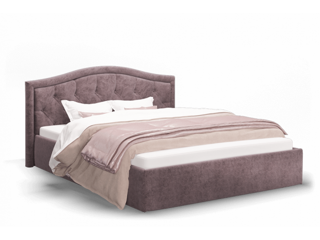 Кровать 160*200 с подъемным мех. (без матраса) Стелла серо-фиоле фото