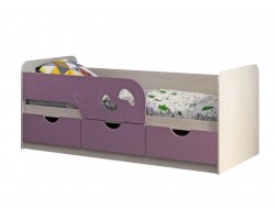 Кровать Минима Лего-2 80х186, лиловый сад