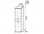Шкаф-пенал для белья Принцесса 15, правый недорого