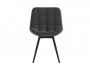 Комплект стульев Бруно (2 шт), черный велюр графит фото