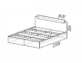 Кровать с настилом ЛДСП ЭКО 160х200, венге недорого