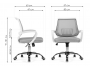 Ergoplus light gray / white Компьютерное кресло недорого