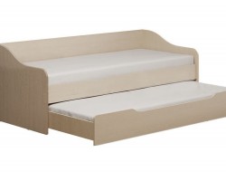 Кровать Вега-2 90х200 (спальных места) (Дуб беленый)