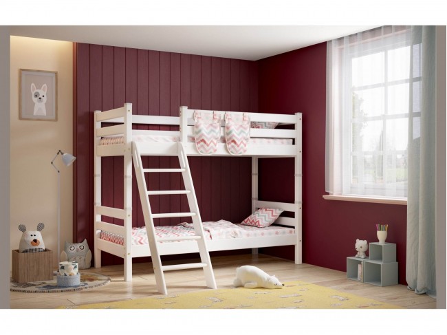 Двухъярусная кровать Соня с наклонной лестницей (вариант 10) фото