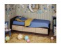 Детская кровать Юниор-5 ЛДСП (Ясень шимо темный / светлый) недорого