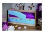 Детская кровать Бемби-8 МДФ, 80х180 (Ясень шимо светлый, Лиловый распродажа