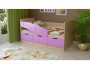 Детская кровать Бемби-8 МДФ, 80х160 (Ясень шимо светлый, Лиловый распродажа