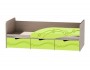 Детская кровать Бриз-3 80х190, волна (Антарктида, Белый, Левый) купить