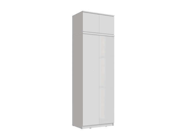 Челси Шкаф 2-х створчатый платяной + антресоль к шкафу 800 (Белы фото
