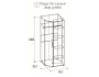 Шкаф угловой Монако 156, венге недорого