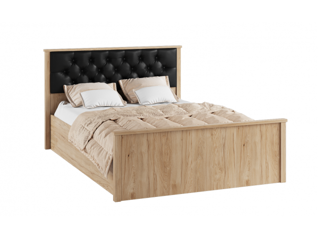 Кровать с настилом ДСП Модена МКР-2 140х200, гикори рокфорд фото