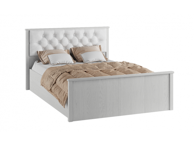 Кровать с настилом ДСП Модена МКР-2 140х200, ясень фото