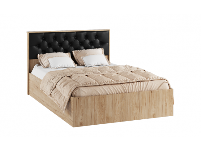 Кровать с настилом ЛДСП Модена МКР-1 140х200, гикори рокфорд фото