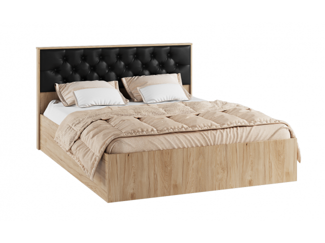Кровать с настилом ЛДСП Модена МКР-1 160х200, гикори рокфорд фото