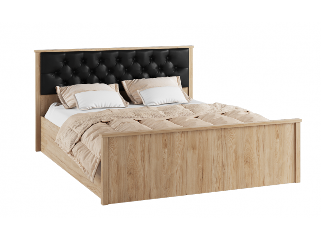Кровать с настилом ЛДСП Модена МКР-2 160х200, гикори рокфорд фото