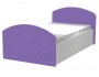 Юниор-2 Детская кровать 80, матовый (Фиолетовый, Дуб белёный) недорого