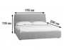 Кровать с ортопедическим основанием и ящиком Сканди 1.6 Грей от производителя